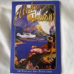 Aloha Hawaii ヴィンテージアート ポストカードセット（10枚入り）の画像
