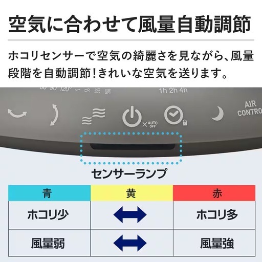 新品未開封 サーキュレーター 空気清浄機能付き ドウシシャ