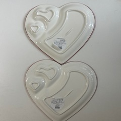 3coins ハート仕切りプレート2枚 の画像