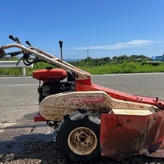 シバウラ 牧草モア 自走式草刈機　藁　畜産　酪農 SMG801 草刈り 多目的作業機  7 馬力 刈幅約650mmモアー 宮崎の画像