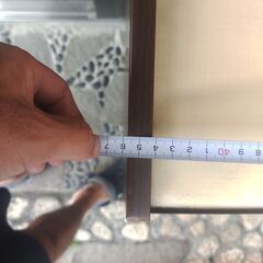 昭和レトロの物入れ（黒電話置きでした（電話台））の画像