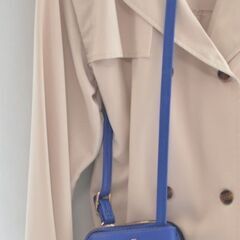 未使用品　スクエアミニショルダーバッグ　ブルーの画像