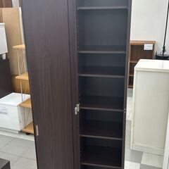 ★リユースのサカイ千葉中央店★期間限定割引有  シューズボックス ブラウン H170×D30×W35 クリーニング済み TC4524           　の画像