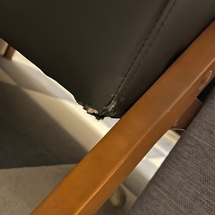 ニトリ　傷・汚れに強いコンパクトソファ(Nシールドルッキ2 BK/MBR)の画像