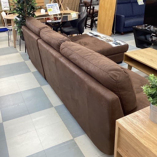 ⭐️お値下げいたしました⭐️定価198,000円⭐️関家具⭐️RELAX FORM⭐️レザーテックス280cm特大カウチソファ⭐️かな