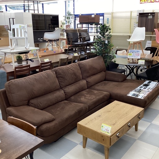 ⭐️お値下げいたしました⭐️定価198,000円⭐️関家具⭐️RELAX FORM⭐️レザーテックス280cm特大カウチソファ⭐️かな
