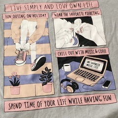 Tシャツ　レディース　スカイグレー色 Mサイズ　何気ない日常がお気に入りの画像