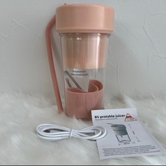 ジューサー ミキサースムージー コードレス 離乳食 丸洗い 350ml ピンクの画像