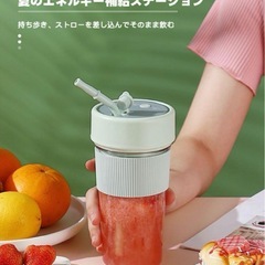ジューサー ミキサースムージー コードレス 離乳食 丸洗い 350ml ピンクの画像