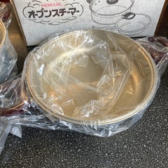 T2509-096 北陸アルミ HOKUA オーブンスチーマー 未使用品 キズ有りの画像
