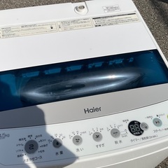 【RKGSE-354】特価！ハイアール/Haier/4.5kg/全自動洗濯機/JW-C45D/中古品/分解清掃済み/2022年製/店頭引取推奨商品/弊社近隣有料配達も可の画像