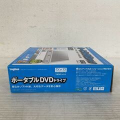 【Logitec】 ロジテック ポータブルDVDドライブ LDR-PMJ8U2LWH USB2.0 外付 書き込みソフト付 ホワイト A0351の画像