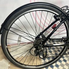 No.515 アサヒサイクル SX700A 17エッジエイト 700S ツヤケシブラック1x7段変速クロスバイクの画像