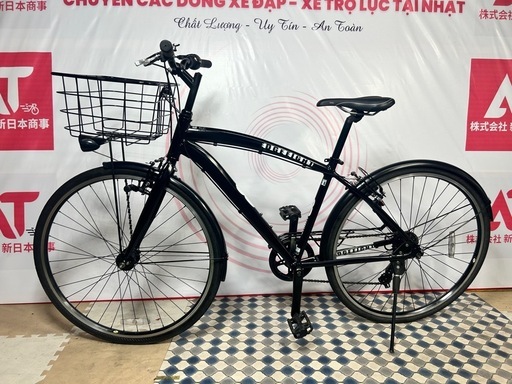 No.515 アサヒサイクル SX700A 17エッジエイト 700S ツヤケシブラック1x7段変速クロスバイク