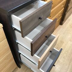 ★リユースのサカイ春日部店★KJ11675 ニトリ チェストラック ダークブラウン H175×W41×D40 クリーニング済みの画像