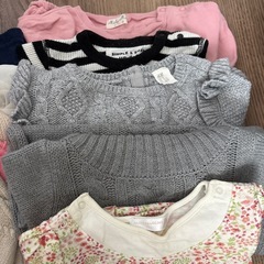 90センチ　女の子用　秋冬トップス16点セットの画像