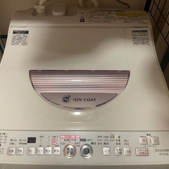 2015年製洗濯機　SHARP  ES-TG60L※10/28AMに引取に来てくれる方にお譲りします。の画像