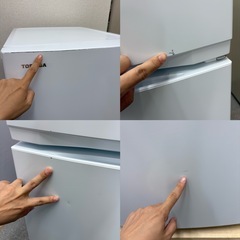 ⭐️TOSHIBA⭐️ 冷凍冷蔵庫 2023年 152L ⚠️傷あり 大阪市近郊配送無料の画像