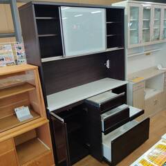【愛品倶楽部柏店】NITORI ニトリ 2枚スライド扉キッチンボード アルミナ2 140KB 幅140cmの画像