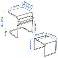IKEA サイドテーブル OLSERÖD オルセロードの画像