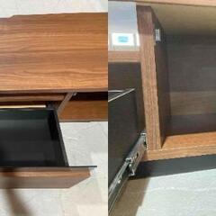 F8★LOWYA★テレビボード AVボード W120cm 木目調 モダン スタイリッシュ ローボード インテリア リビング の画像
