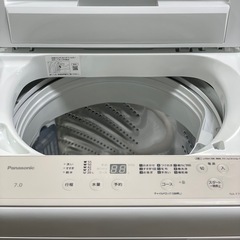 送料・設置込み可　洗濯機　7kg Panasonic 2024年【分解クリーニング済み】の画像