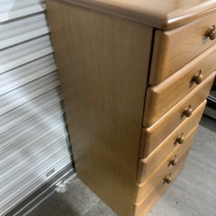 ★店舗・出張買取実施中★タンス　服収納　木製　こげ茶　6段の画像