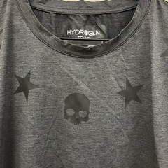 M【中古品】ハイドロゲン HYDROGEN TENNIS Tシャツ スカル 星 M テニスウェア スポーツ トレーニングウェア 半袖の画像