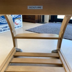 美原店　高さ4段階　木製チェア　４ステップチェア　KOIZUMI 学習チェア　コロピタキャスターの画像