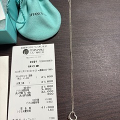 ティファニー オープンハートネックレスの画像