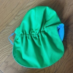 ジャクエツ カラー帽子 保育園 緑 記名無しの画像