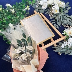 ブライダル・ウェルカムボード・グッズ・結婚式・造花・イーゼルの画像