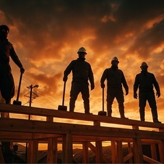 9日建て方作業人員2名募集！急募！日払い！1.4万