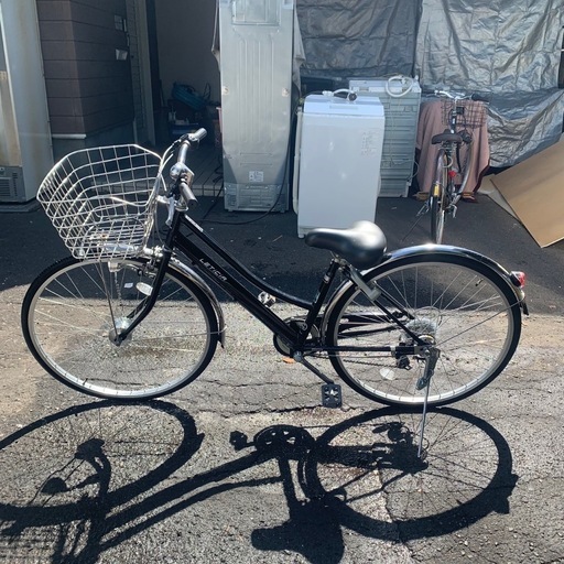 【鍵つき】27インチ　シティサイクル　自転車　