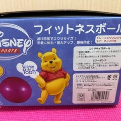 ディズニー　フィットネスボール　プーさんの画像