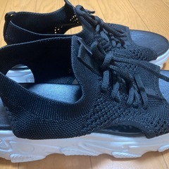 厚底 美脚 ニットサンダル トレンド スニーカー シューズ 靴 厚底 靴 サンダルの画像