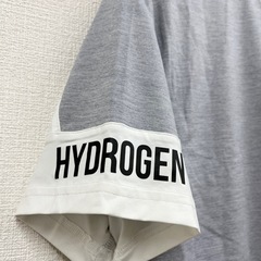 M【中古品】ハイドロゲン HYDROGEN TENNIS Tシャツ スカル M テニスウェア スポーツ トレーニングウェア 半袖 バイカラー ブルー グレーの画像
