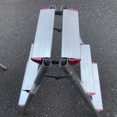3段アルミ脚立（3段踏み台）　2個セット
の画像