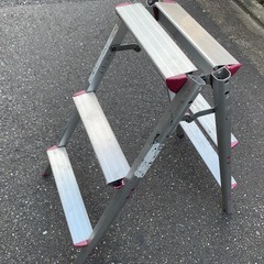 3段アルミ脚立（3段踏み台）　2個セット
の画像
