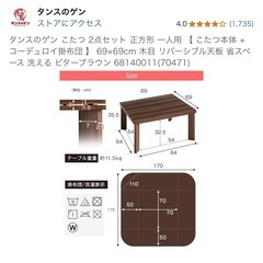 あげますコタツの画像