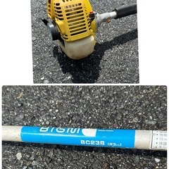 肩掛け式　草刈機　草刈り機　刈払い機　刈払機　MARUYAMA　マルヤマ　丸山　BIGM ビックエム　BC23B ジャンク品の画像