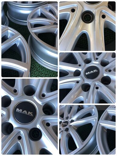【良好品】MAK 17in 7.5J +27 PCD112 4本セット BMW G01 X3 G02 X4 交換用 スタッドレス用 カスタム用に 即納可能 安い，HOT