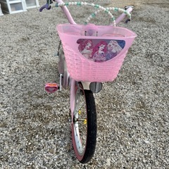 ディズニープリンセス 子供用自転車 ピンク 16インチくらい 現状渡し 1200円 の画像
