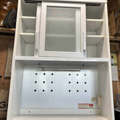 国産 ユーアイ製 キッチンボード、食器棚 幅89cm Used/キレイの画像