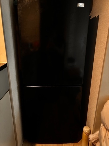 2019年製 冷蔵庫1-2人用  黒
