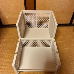 キッチン収納ケース2個セット（お譲り主決まり済み） の画像