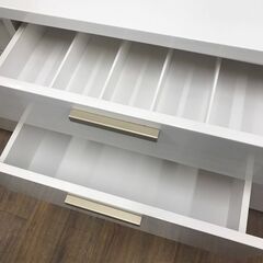 【ジャングルジャングル広陵店】ニトリ　キッチンボード　ホワイト　ソレル100KBの画像