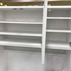 【ジャングルジャングル広陵店】ニトリ　キッチンボード　ホワイト　ソレル100KBの画像