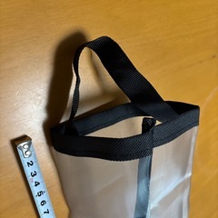 メッシュ素材のポリ袋ストッカー　新古品の画像