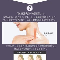 未使用 肩首すっきりストレッチ ネックピロー 首を伸ばす Vサポーター ブラックの画像